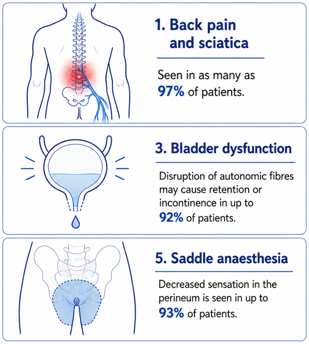 Cauda equina syndrome symptoms