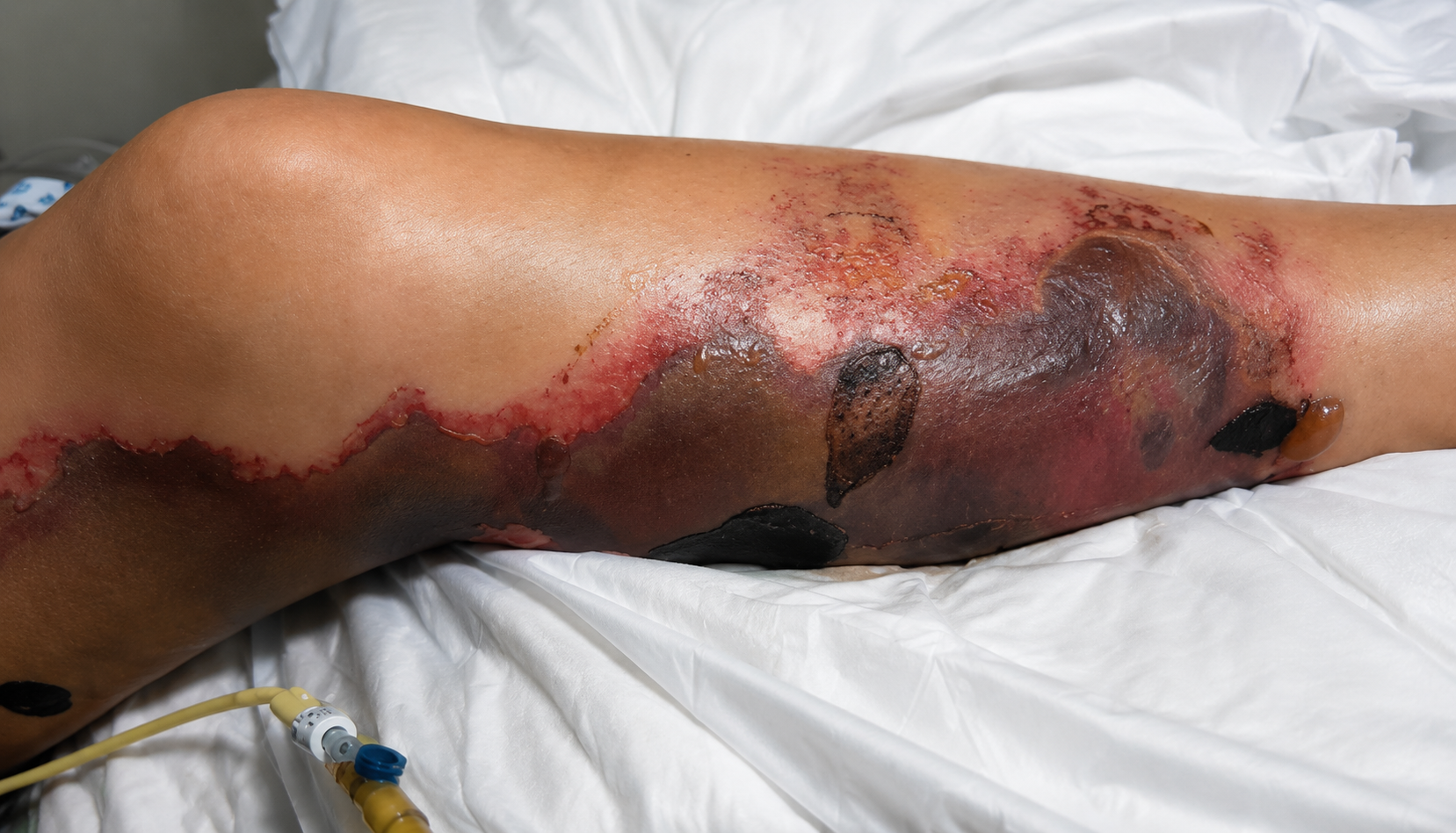 Necrotising fasciitis of the limb