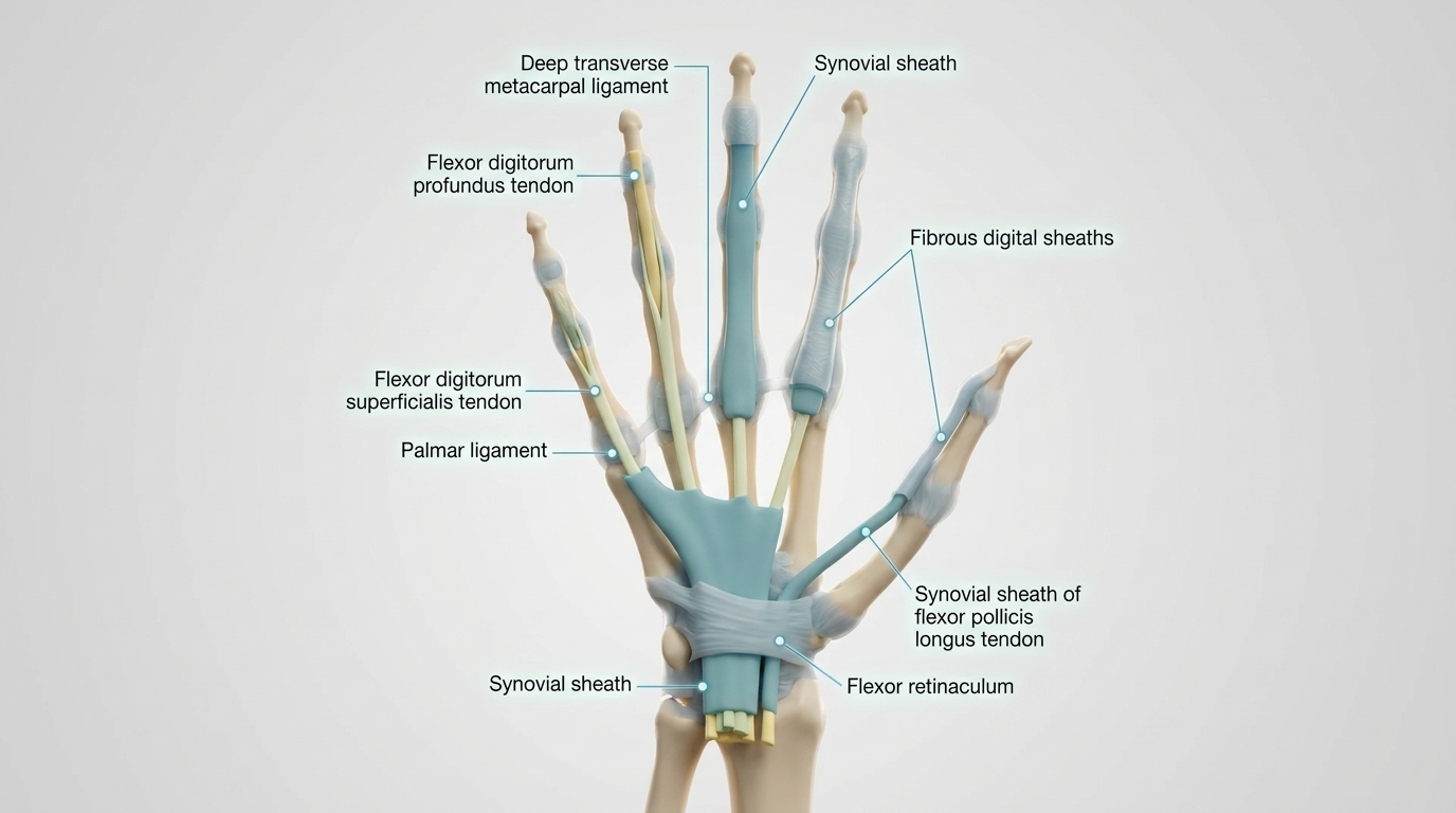Synovial sheaths of the hand